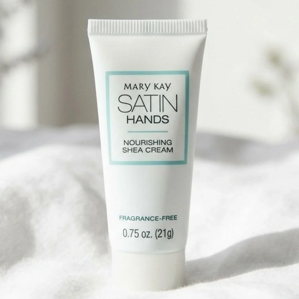 MARY KAY Satin Hands Nourishing Shea Cream 0.75 oz White Fragrance-Free New - Picture 2 of 5